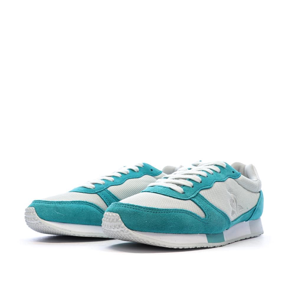 Baskets Blanches/Turquoises Femme Le Coq Sportif Alpha 6