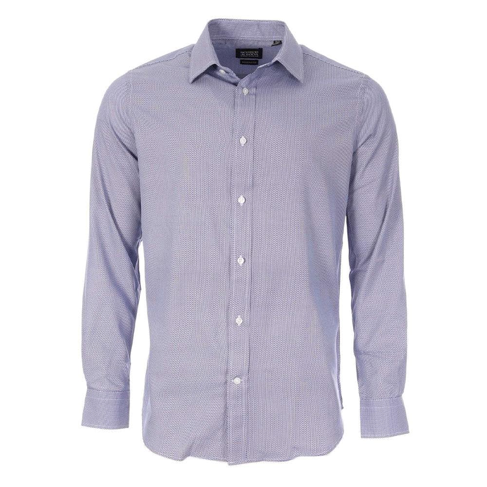 Chemise Marine/Blanc Homme Scotch & Soda SHOP02B41 1
