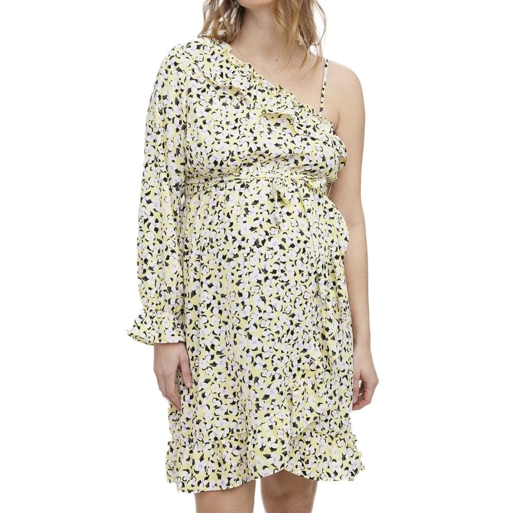 Robe Jaune/Noire Femme Vero Moda Maternity Lea 1