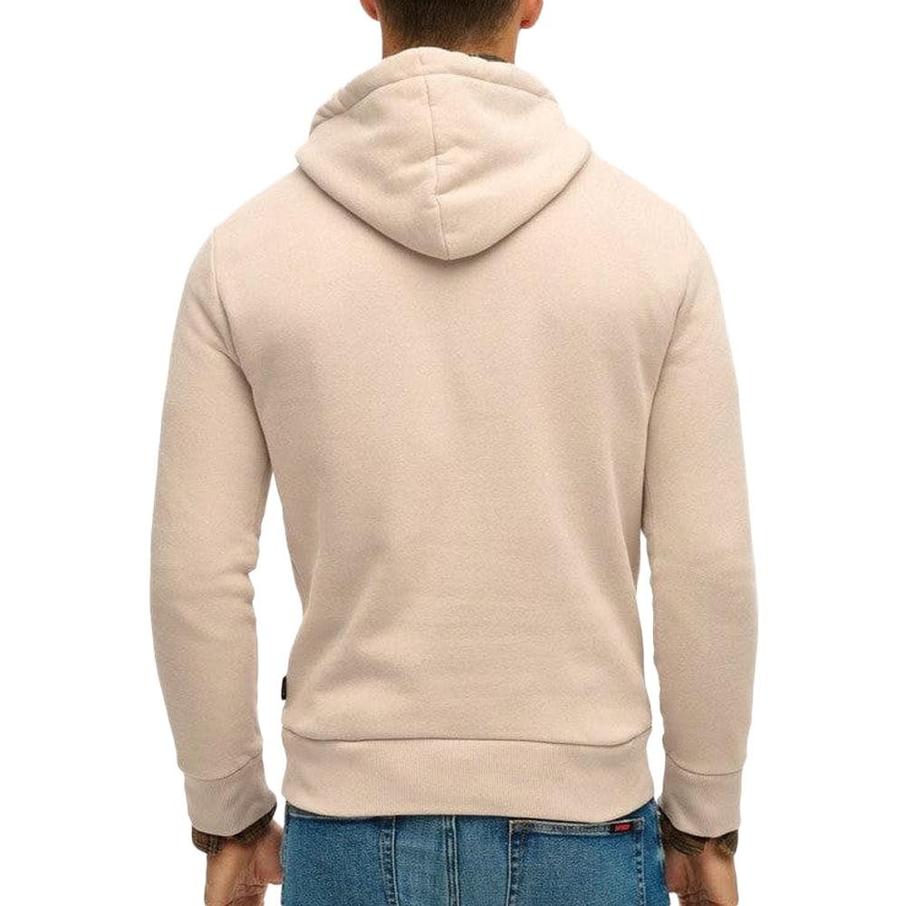 Sweat à Capuche Beige Homme Superdry Embossed 2