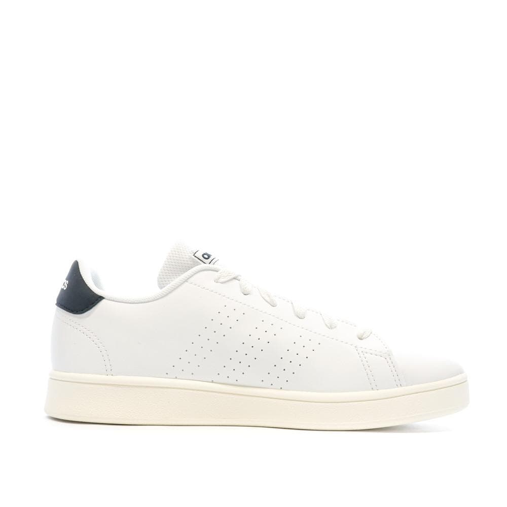 Baskets Blanc/Noir Garçon Adidas Advantage 2