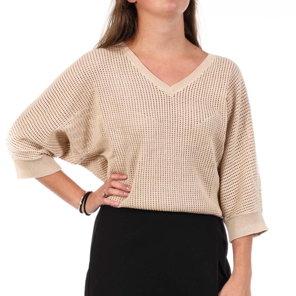 Pull Beige Femme Freeman Porter Paross 1