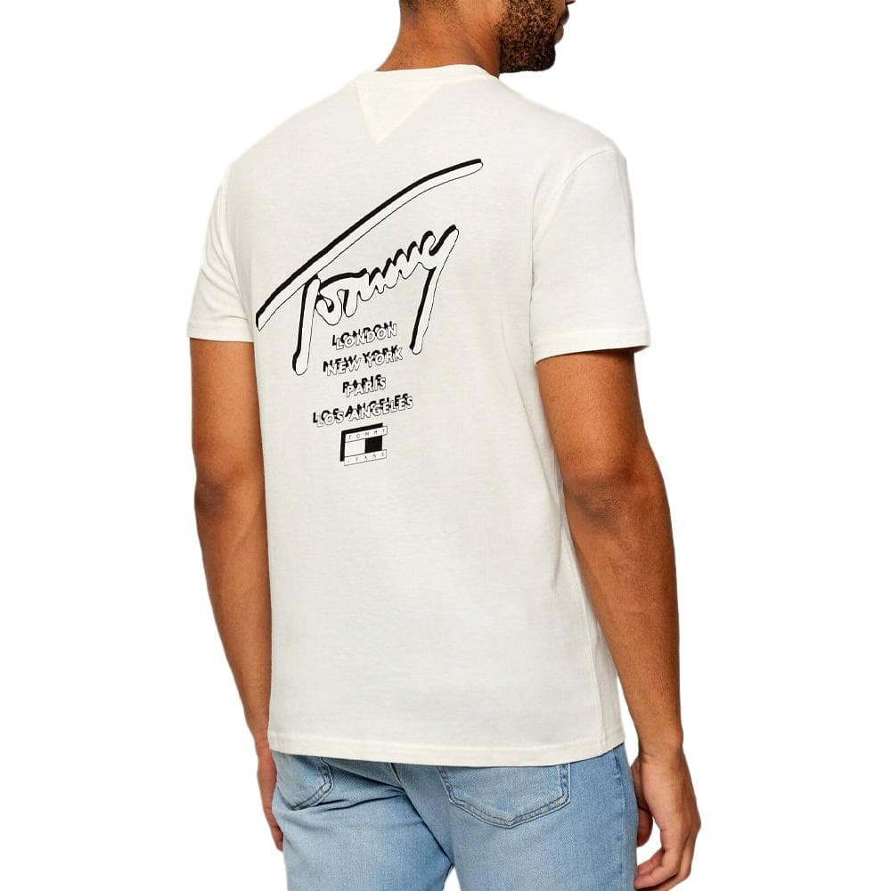 T-shirt Blanc Homme Tommy Hilfiger Tjm Reg Sign City 2
