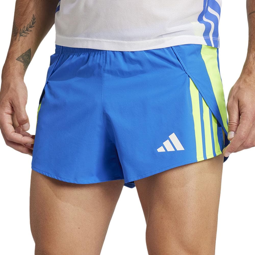 Short Bleu/Vert Homme Adidas Adizero 1
