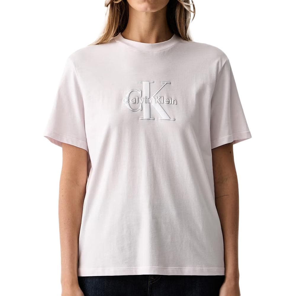 T-Shirt Rose pale Femme Calvin Klein Jeans Classic Seasonal 1