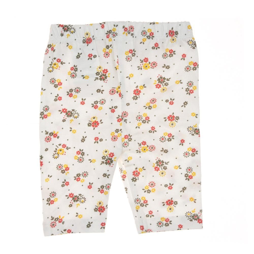 Legging Blanc à fleurs Bébé EOM Basmi 2