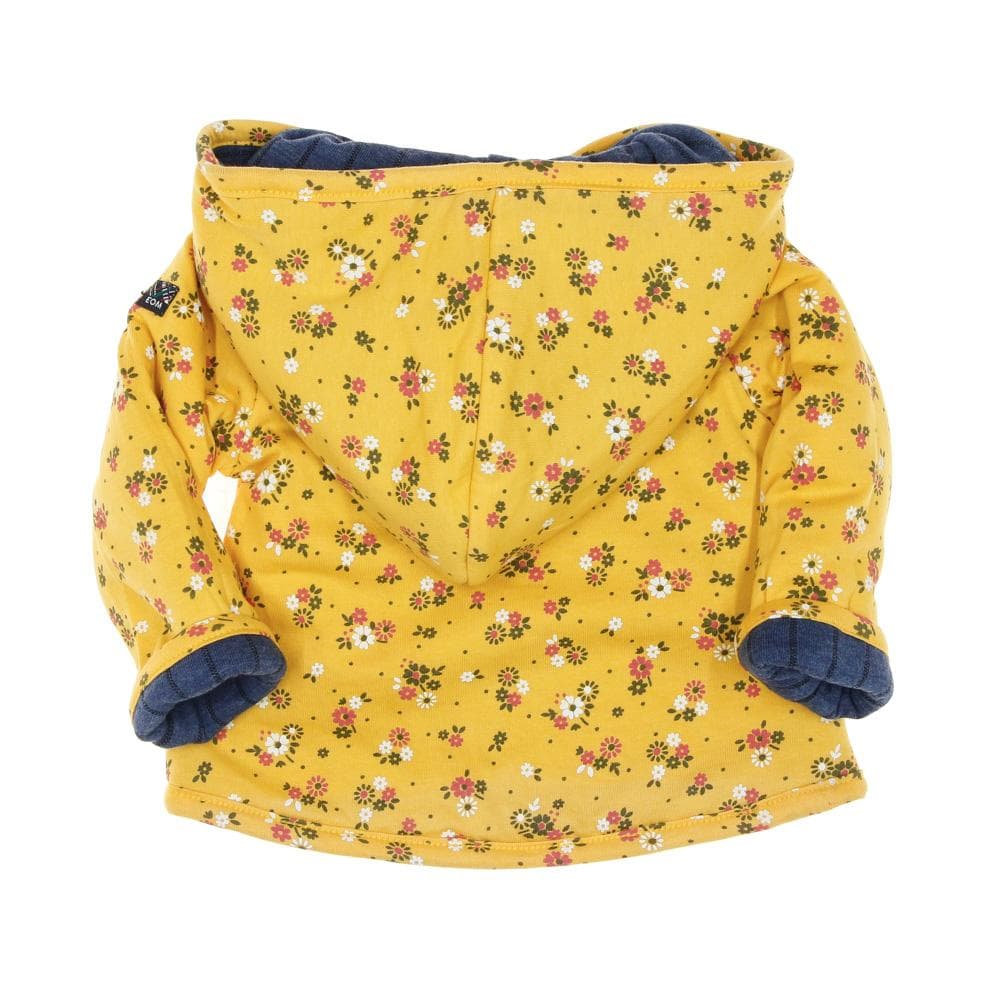 Veste réversible Bleu/Jaune à fleurs Fille EOM Ezeima 4