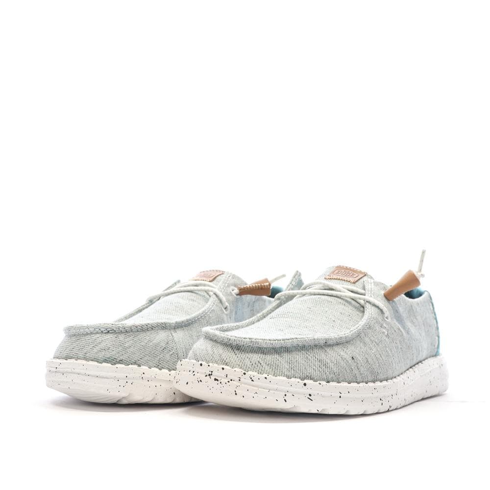Chaussures Vert d'Eau Femme Hey Dude Wendy Heathered Slub 6