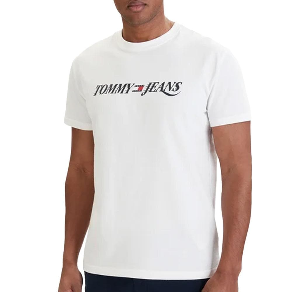 T-Shirt Blanc Homme Tommy Hilfiger Vintage 1