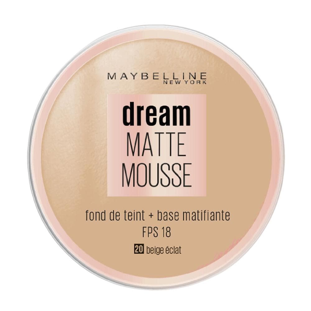 Fond de teint Dream Matte Maybelline New York Mousse FPS 18 1