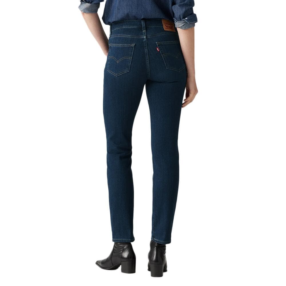 Jean 724 Bleu Foncé Femme Levi's High Rise Straight 18883 2