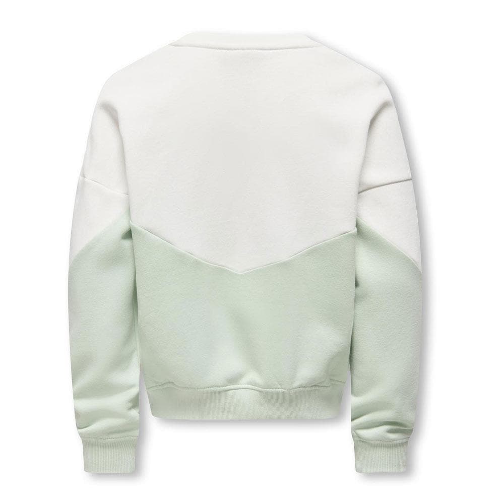 Sweat Vert/Blanc Fille Kids ONLY Kogruna 3