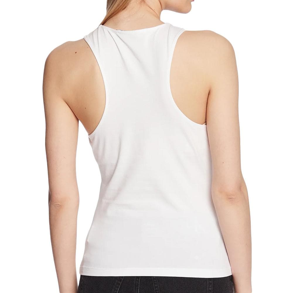 Débardeur Blanc Femme Calvin Klein Jeans Monologo Racer 2