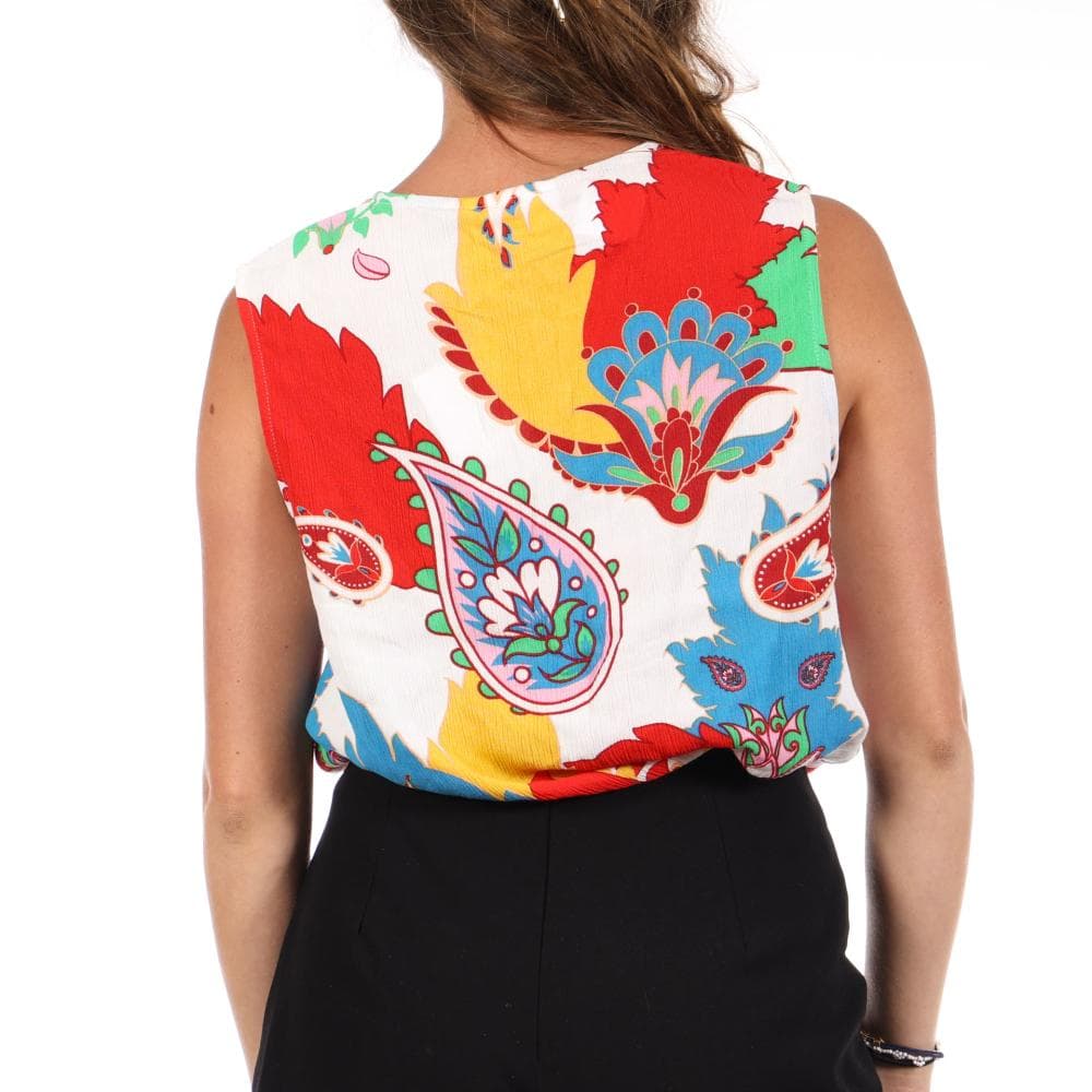 Blouse Blanc/Bleu Femme Les Tropéziennes Mayabay 2