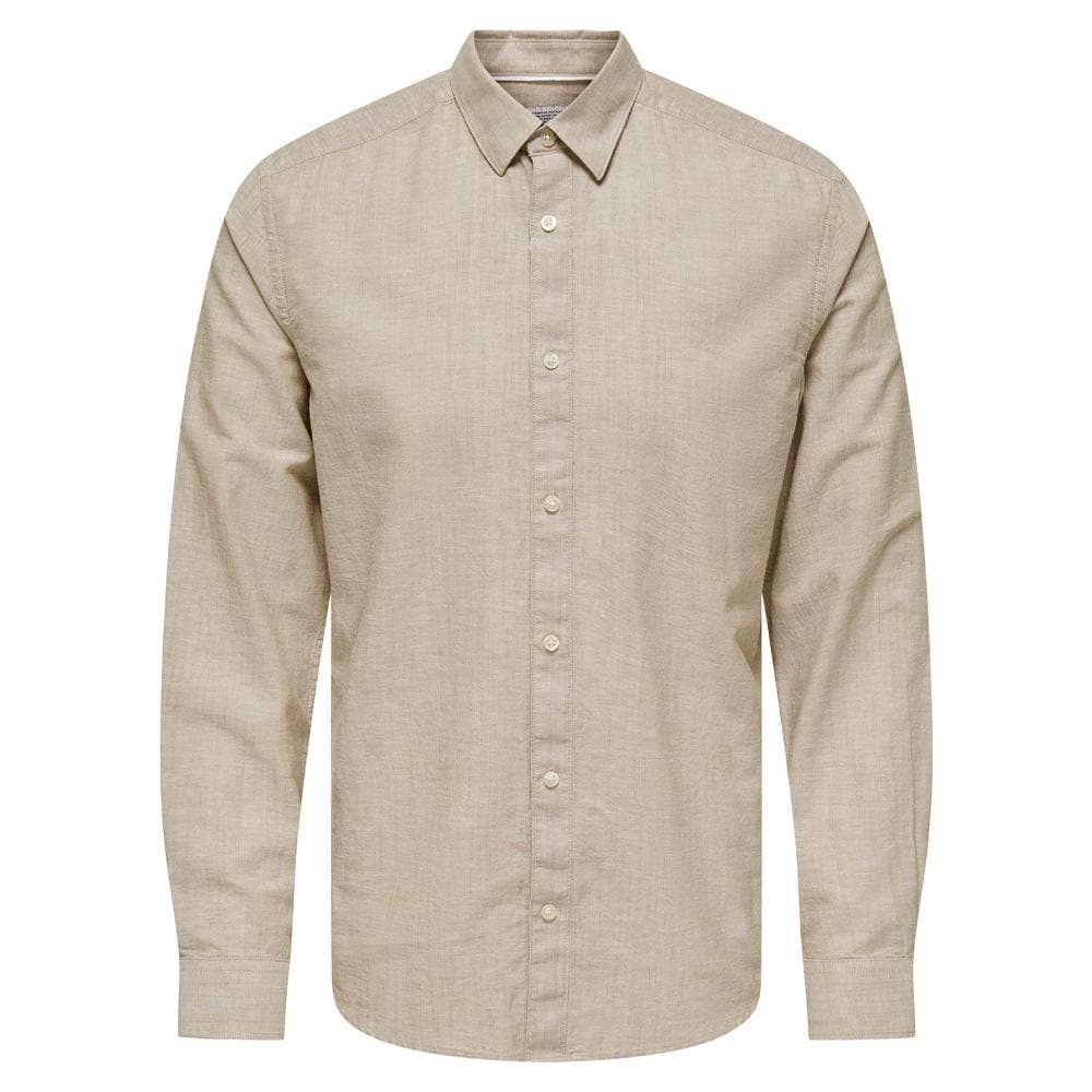 Chemise Beige Homme Only & Sons Cantley 1