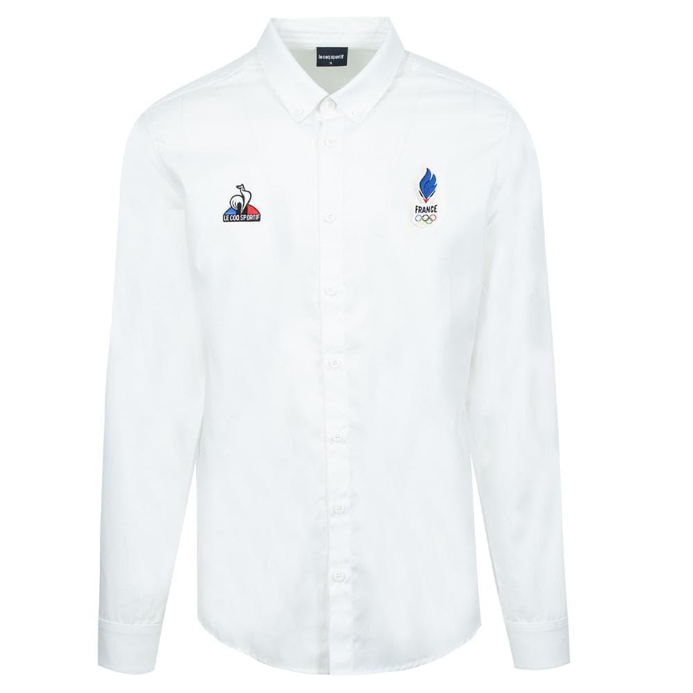 Chemise Blanche Homme Le Coq Sportif Paris 2024 1