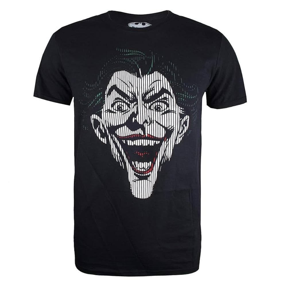 T-Shirt Noir Homme Dc Comics Joker Lines 2