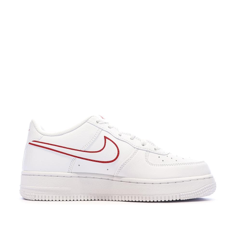 Baskets Blanche/Rouges Garçon Nike Air Force 1 2