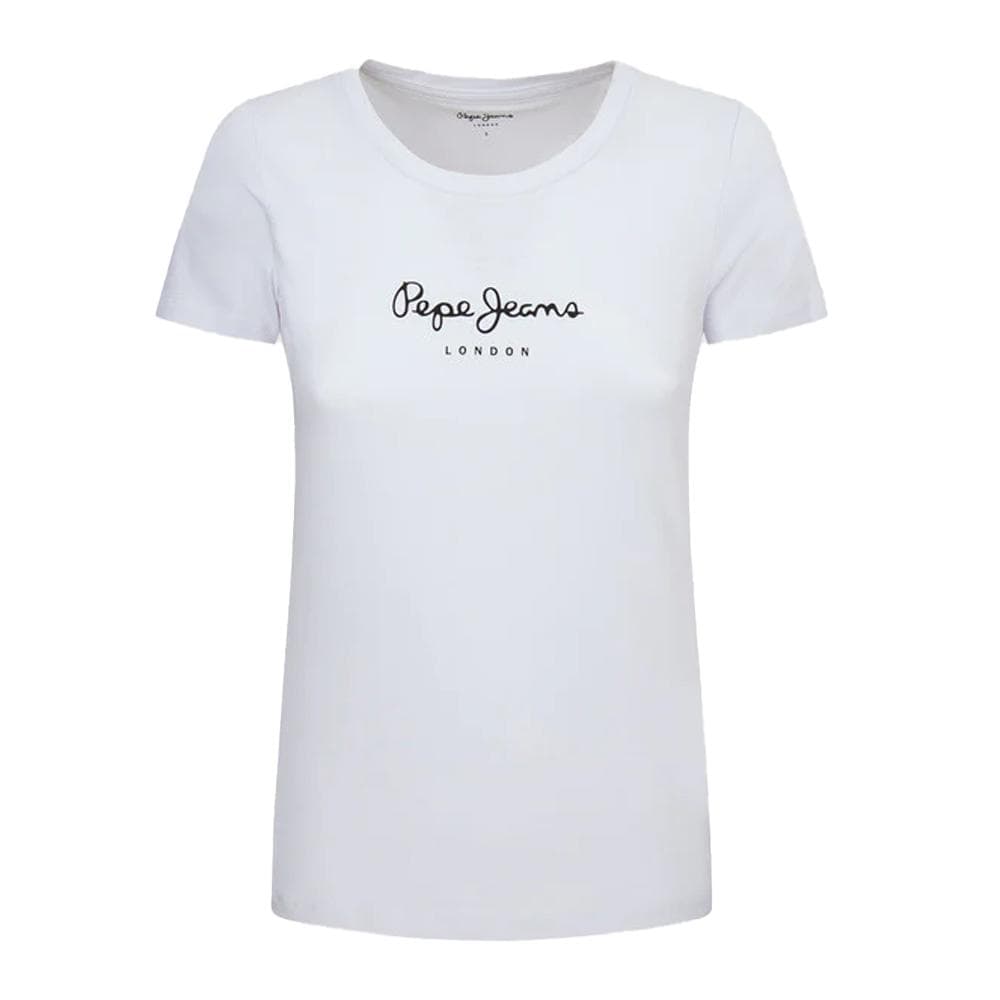 T-Shirt Blanc/Noir Femme Pepe jeans New Virginia 1