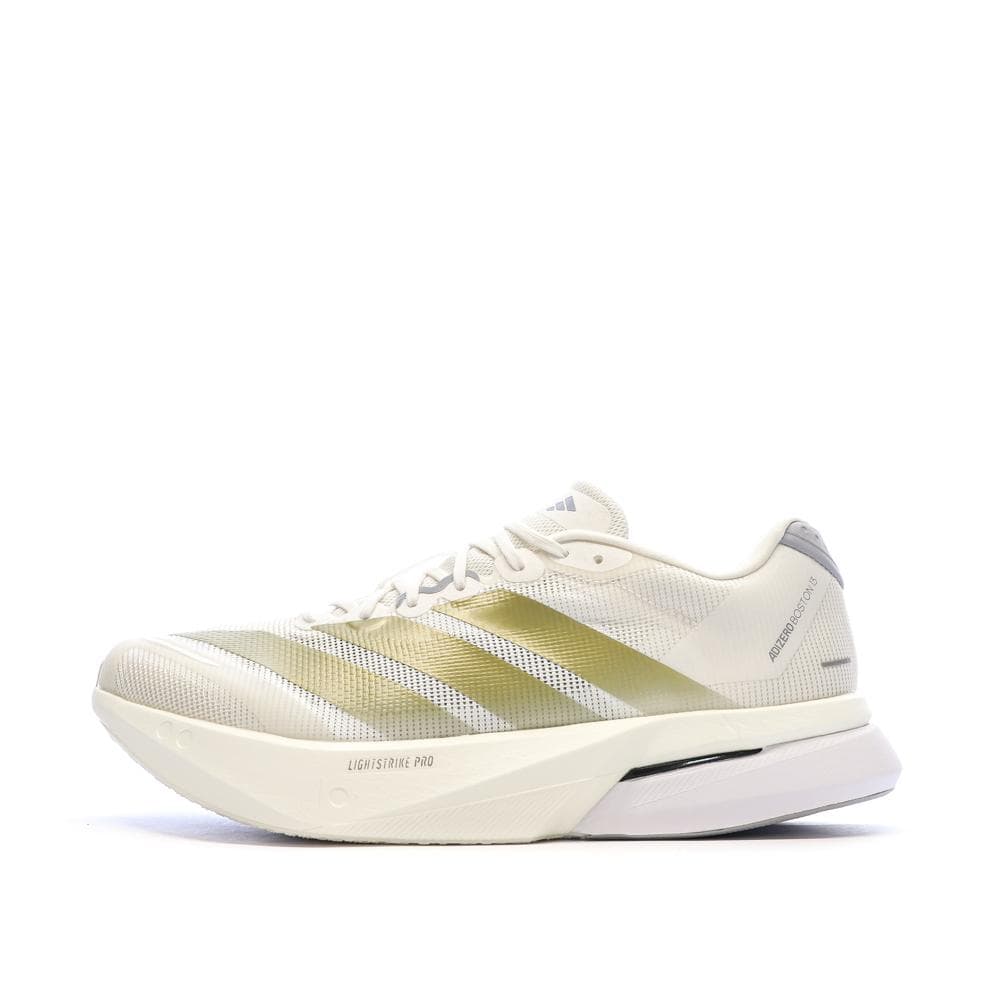 Chaussures Running Blanc/Doré Adidas Adizero Boston 13 1