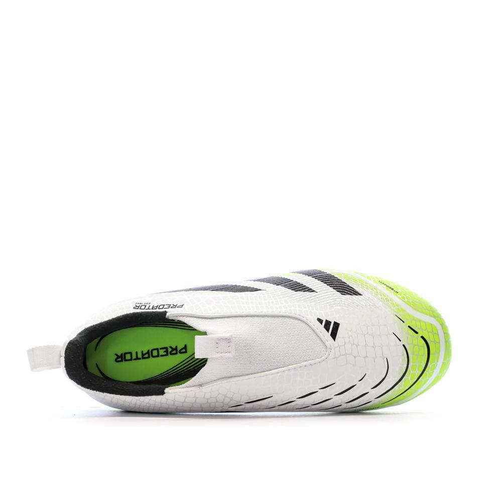 Chaussures de Foot Blanc/Jaune Junior Adidas Predator League Ll FG/MG 4