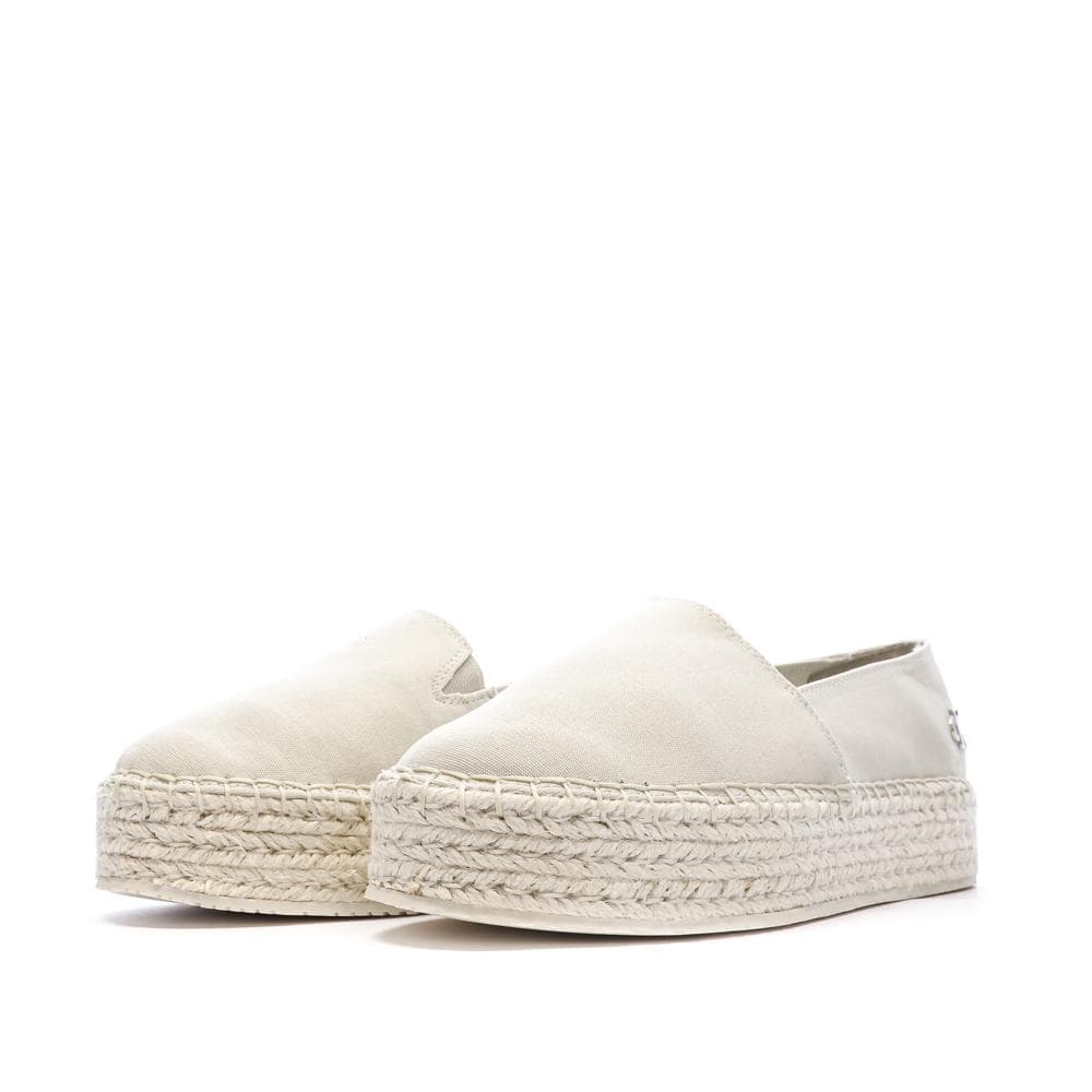 Espadrilles Ecru Femme Calvin Klein Jeans Flatform 6