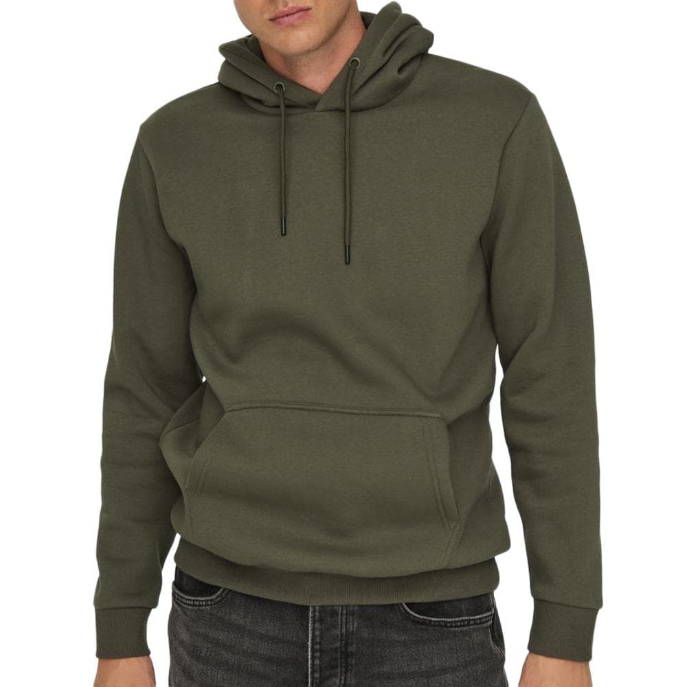 Sweat à Capuche Marron Homme Only & Sons Ceres 1