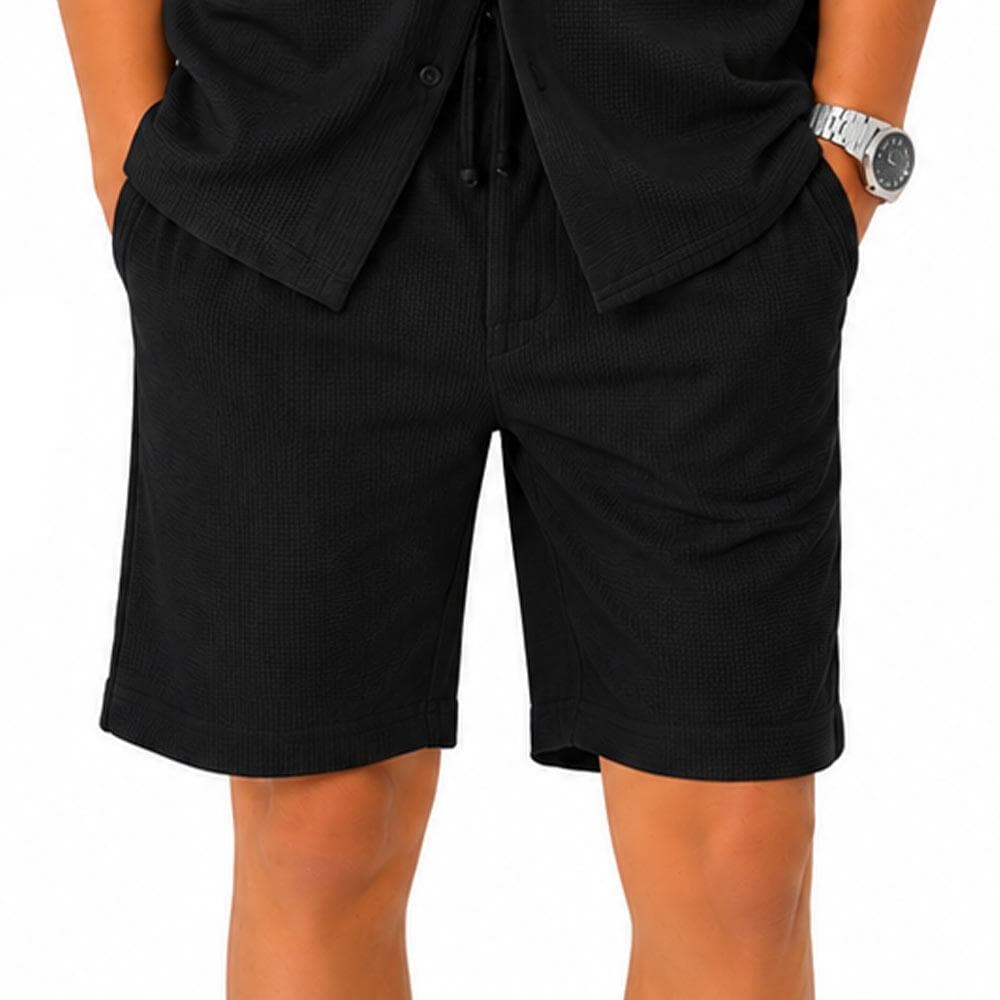 Short Noir Garçon Paname Brothers Poly Texture 1