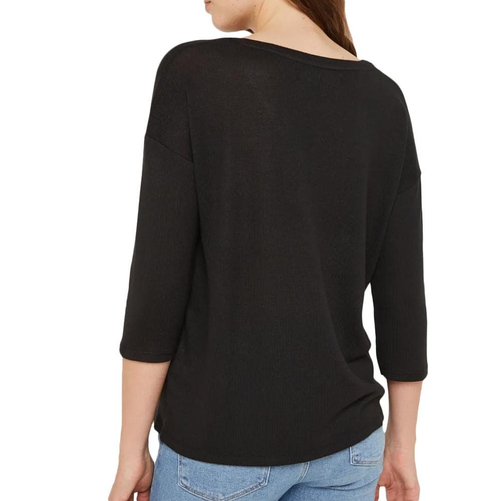 Pull Noir Femme Vero Moda Brianna 3/4 2