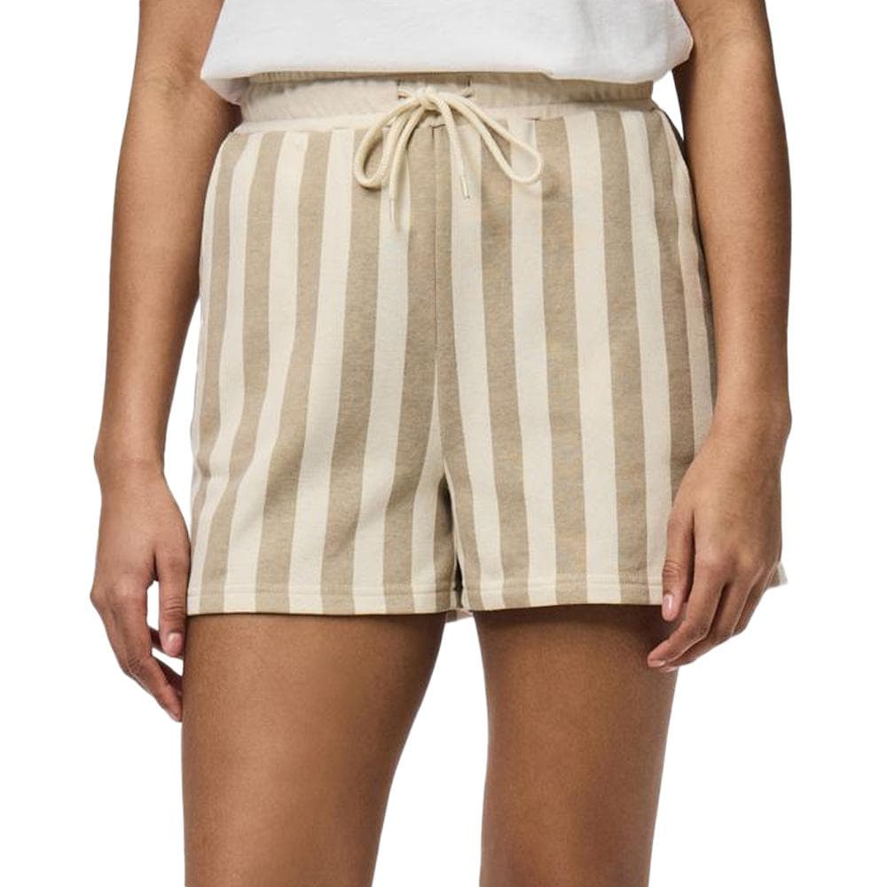 Short Beige à rayures Femme Pieces Chilli Summer 1