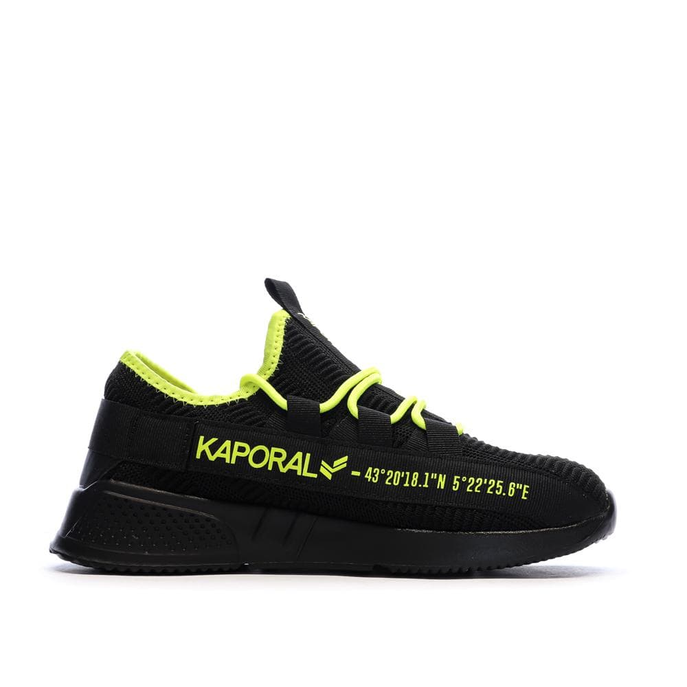Baskets Noir/Jaune Homme Kaporal Dofino 2