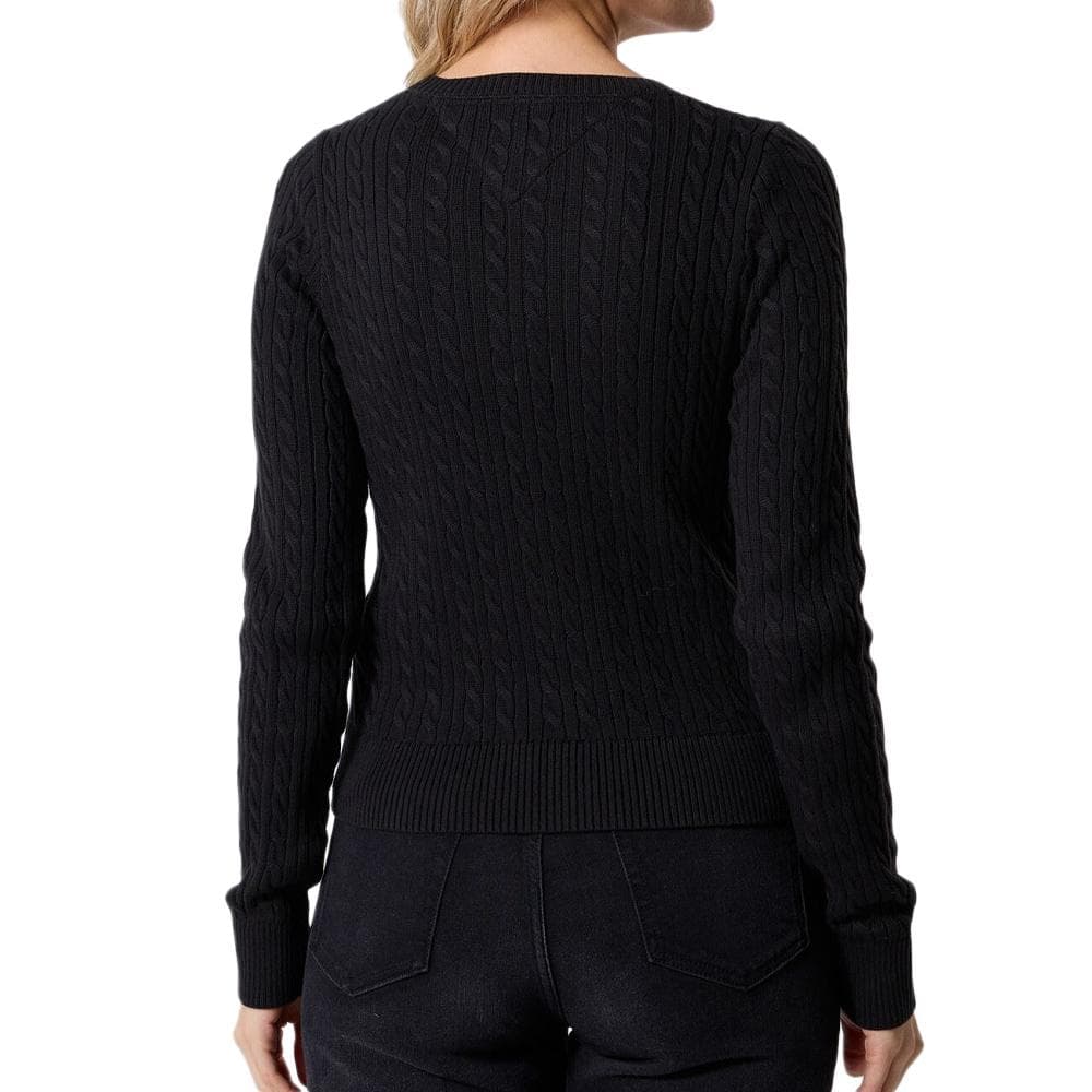 Pull Noir Femme Tommy Hilfiger Tjw Cable Essential 2