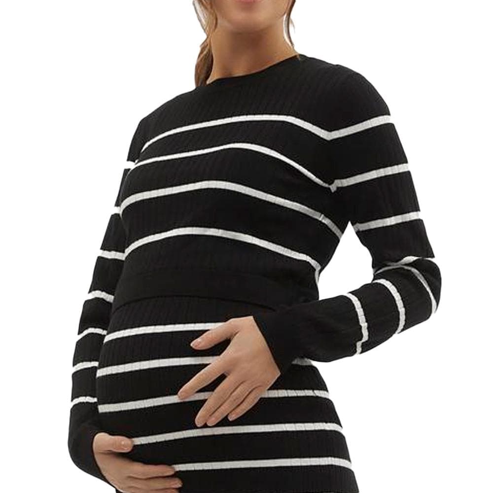 Pull Noir Femme Mamalicious Newsiv 1