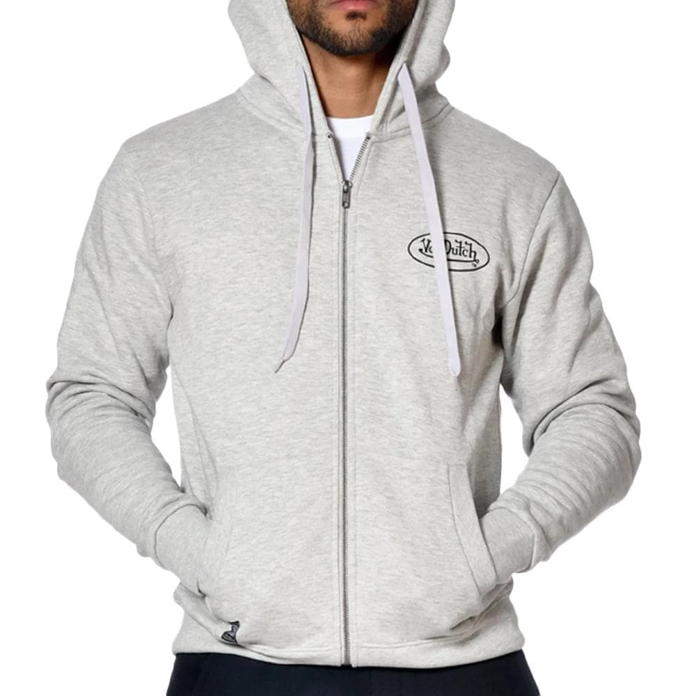 Sweat Zippé Gris Homme Von Dutch SLIGN 1