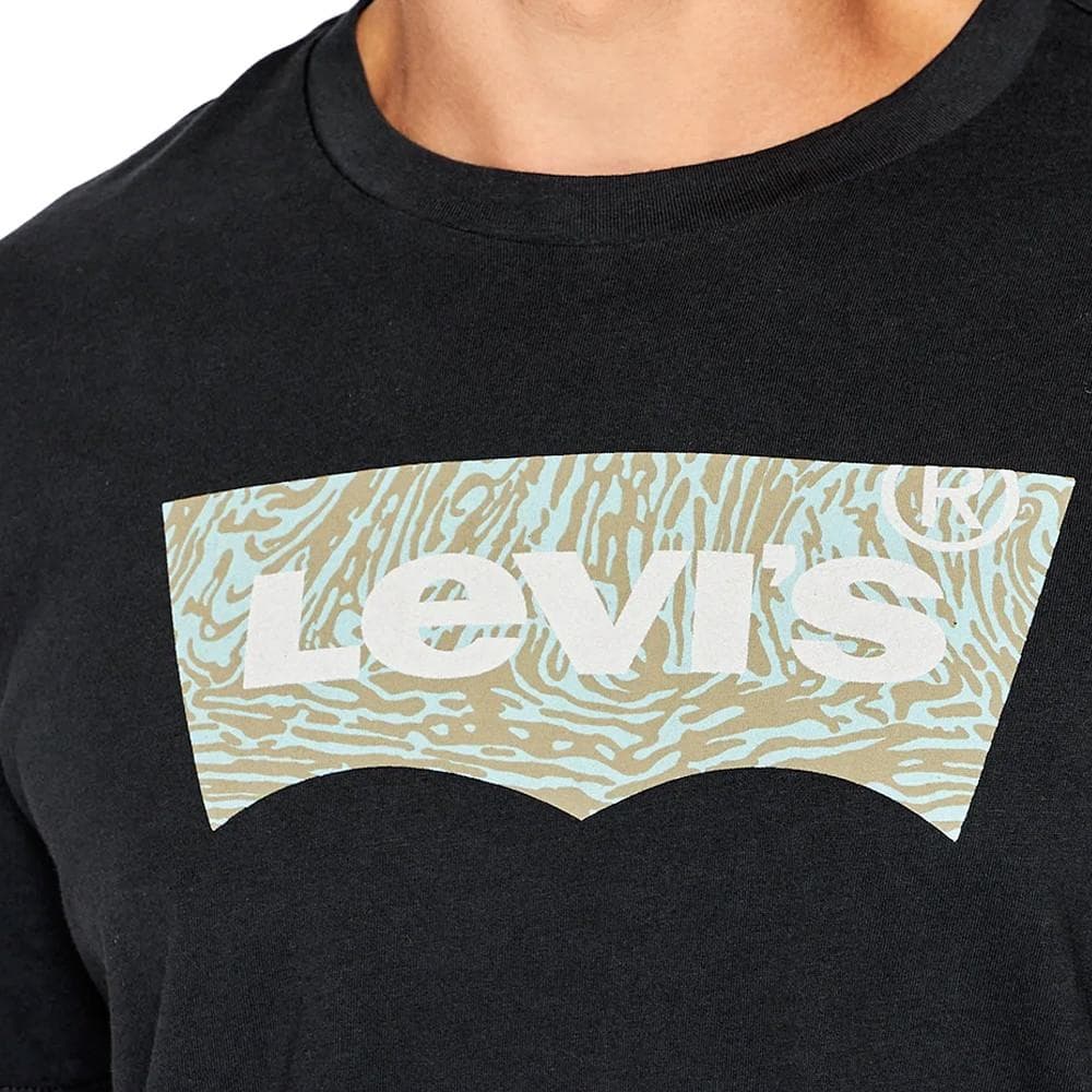 T-shirt Noir Homme Levi's Crewneck 3