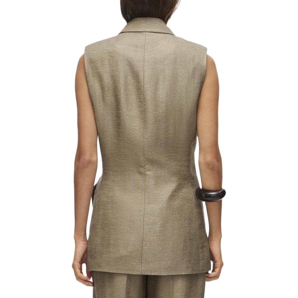Veste Sans manche Marron Femme Vila Roujuliet Waistcoat 2