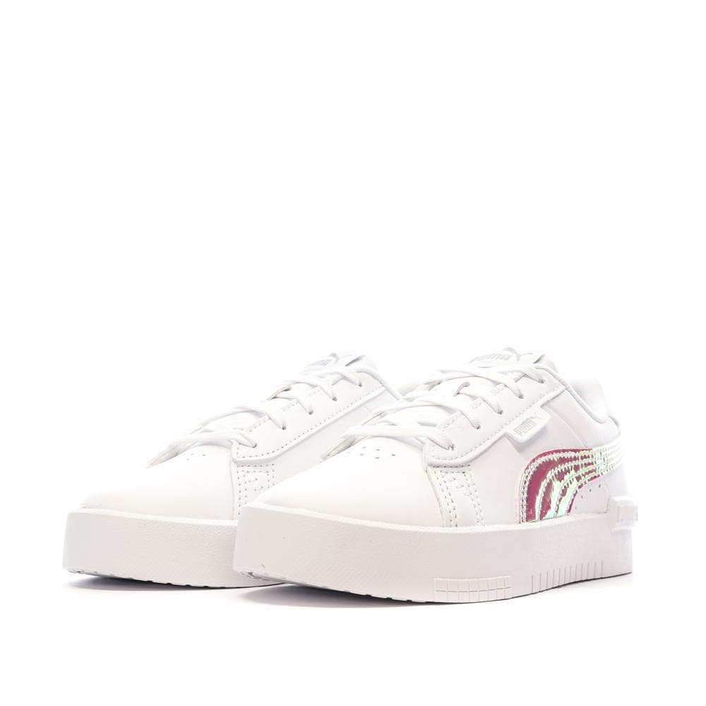 Baskets Blanc/Rose irisé Fille Puma Jada Holo 6