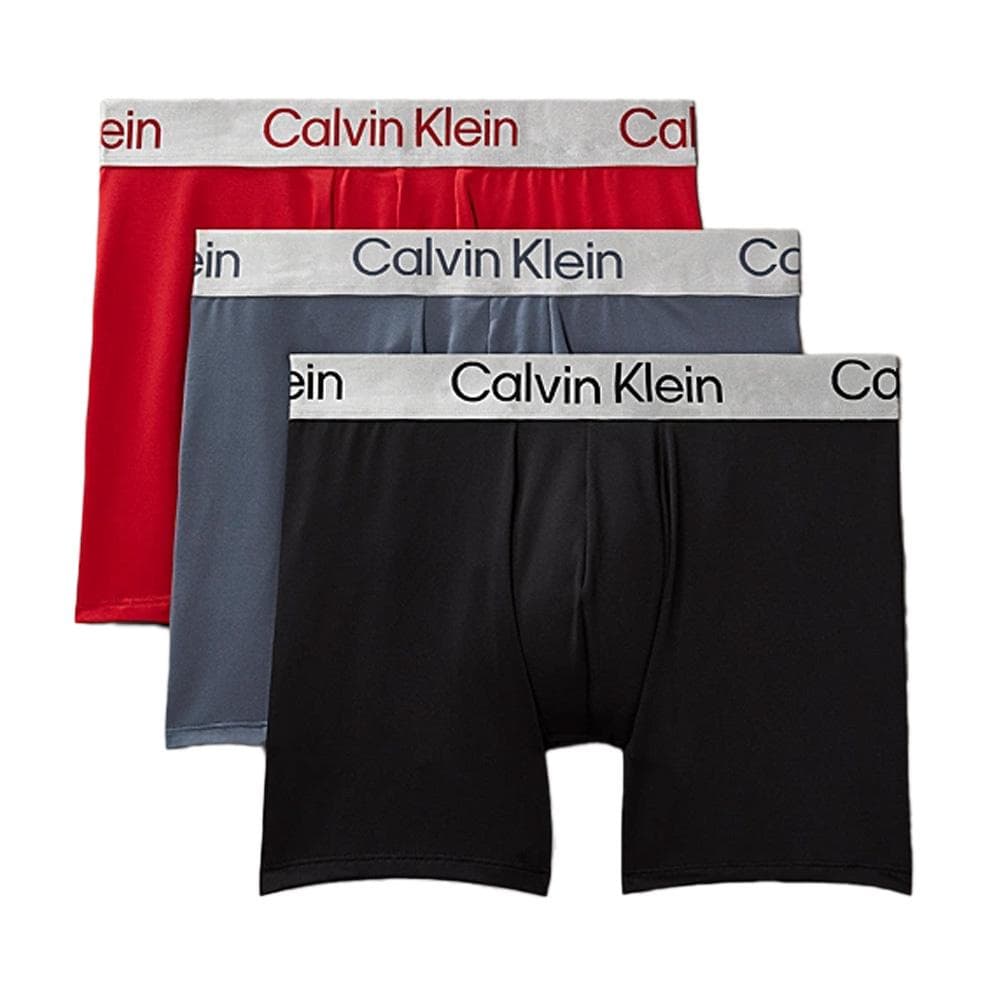 X3 Boxers Noir/Rouge Homme Calvin Klein Jeans Boxer Brief 1