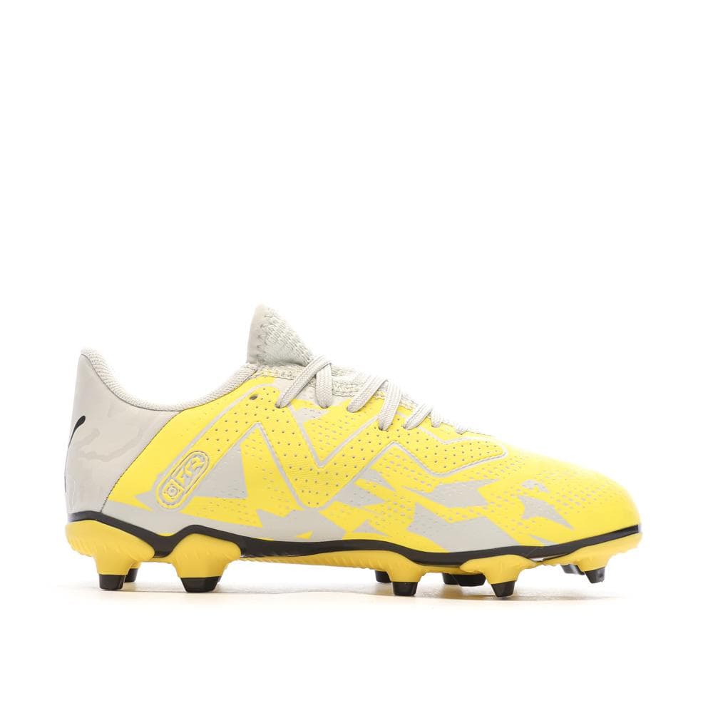 Chaussures de Foot Jaune/Gris Garçon Puma Future Play FG/AG 2