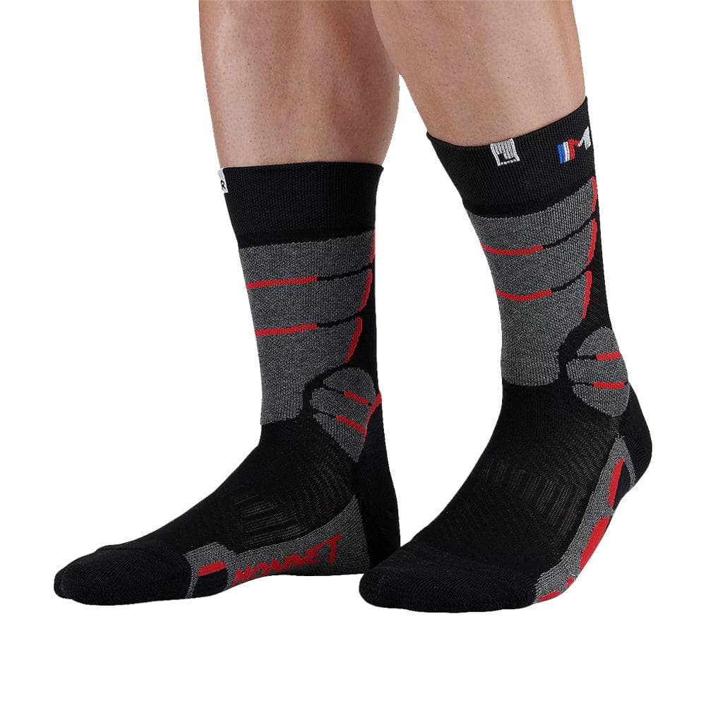X1 Paire de Chaussettes Noir/Rouge Mixte Monnet Trek Expert 1 1
