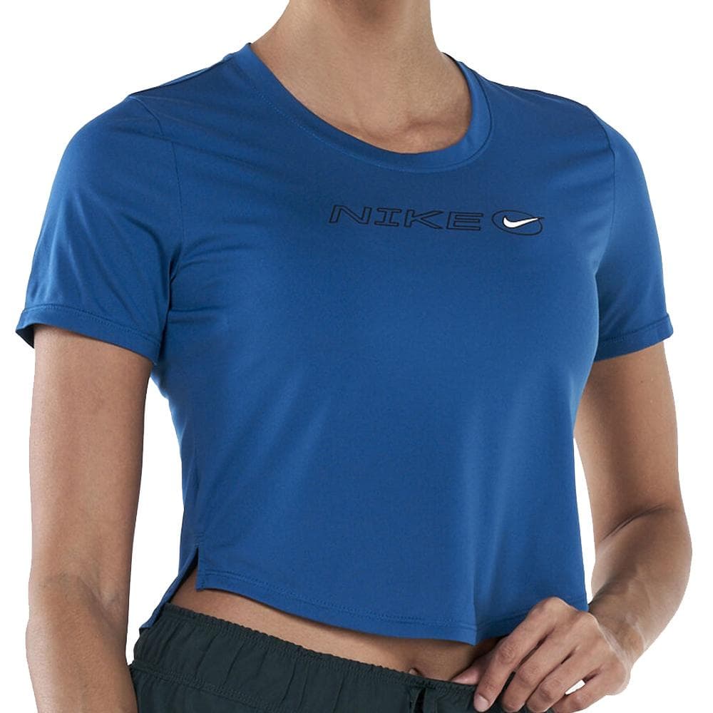 T-shirt Bleu Femme Nike One Df404 1
