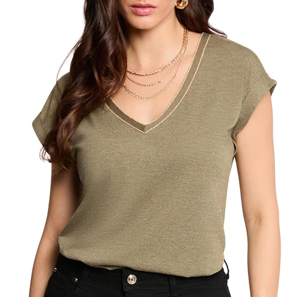 T-Shirt Kaki Femme Morgan Fantaisie 1
