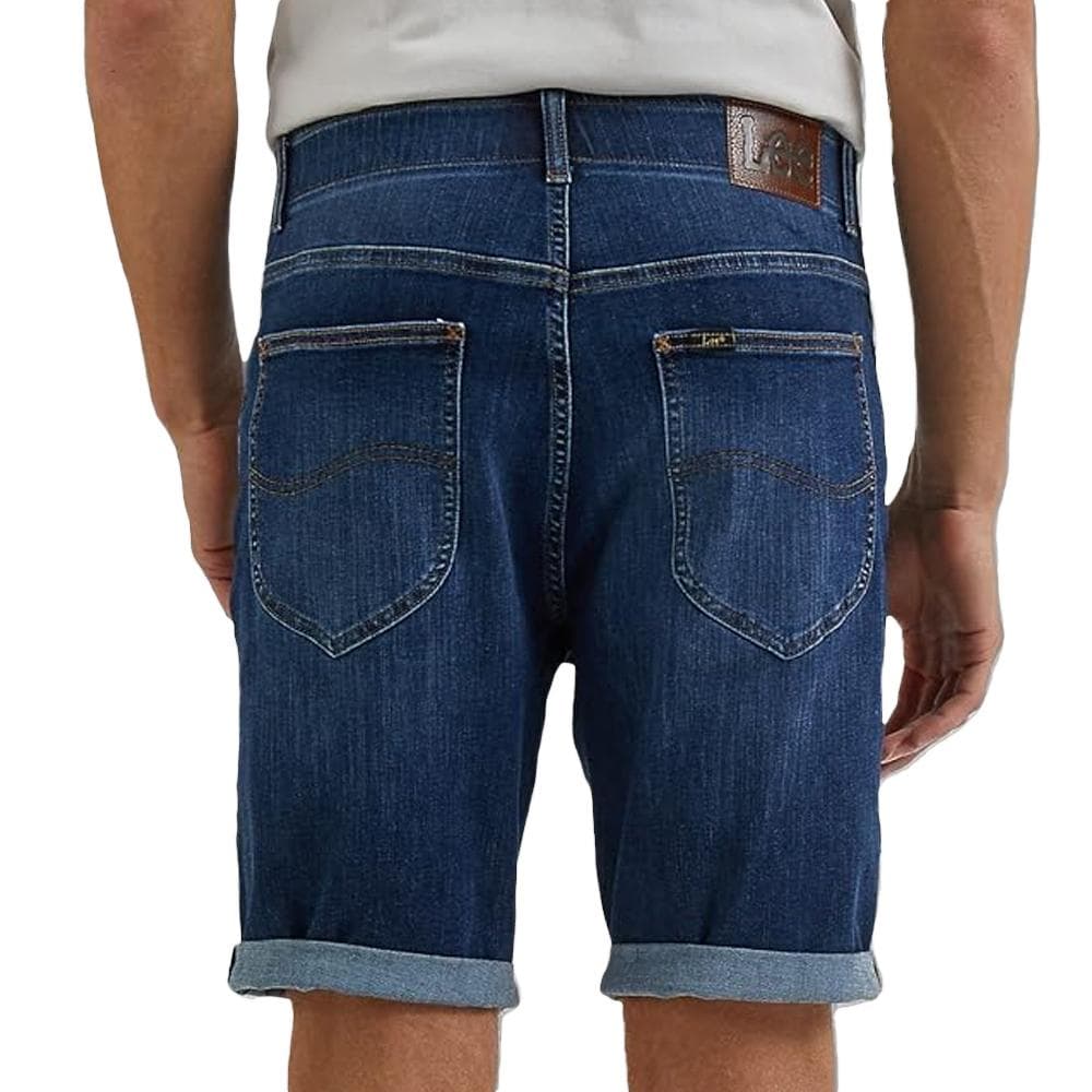 Short Bleu Homme Lee Short Mvp Mid Wash 2