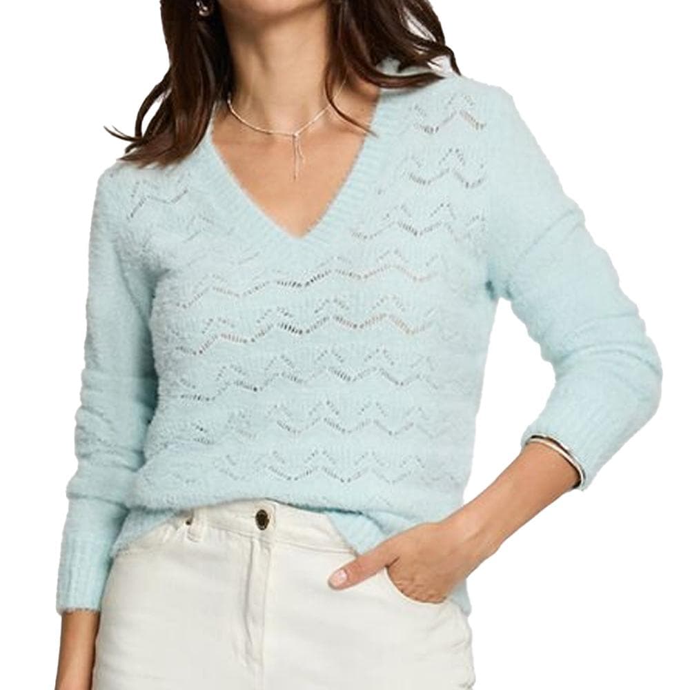 Pull Bleu Turquoise Femme Morgan 1
