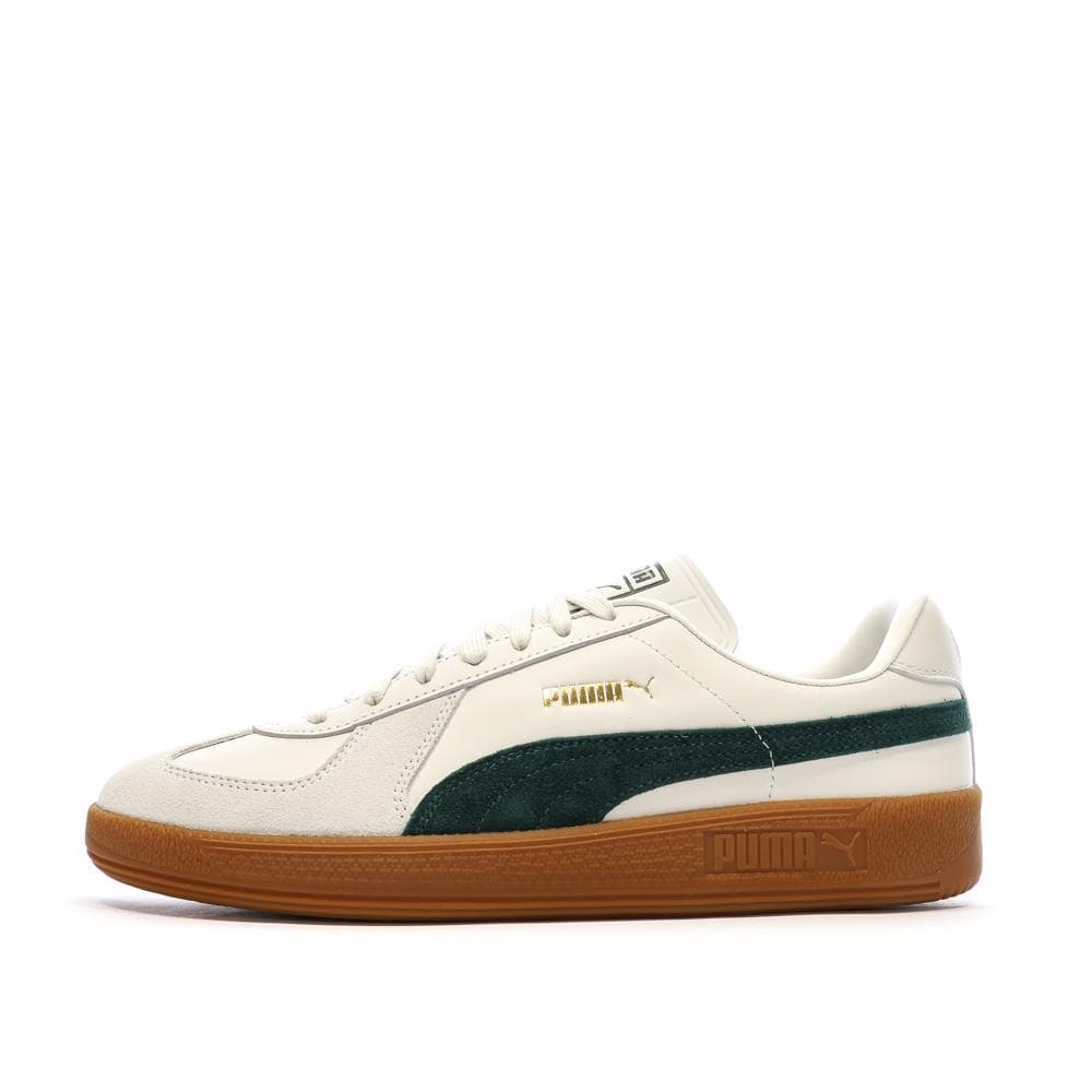 Baskets Blanc/Vert Mixte Puma Army Trainer 1