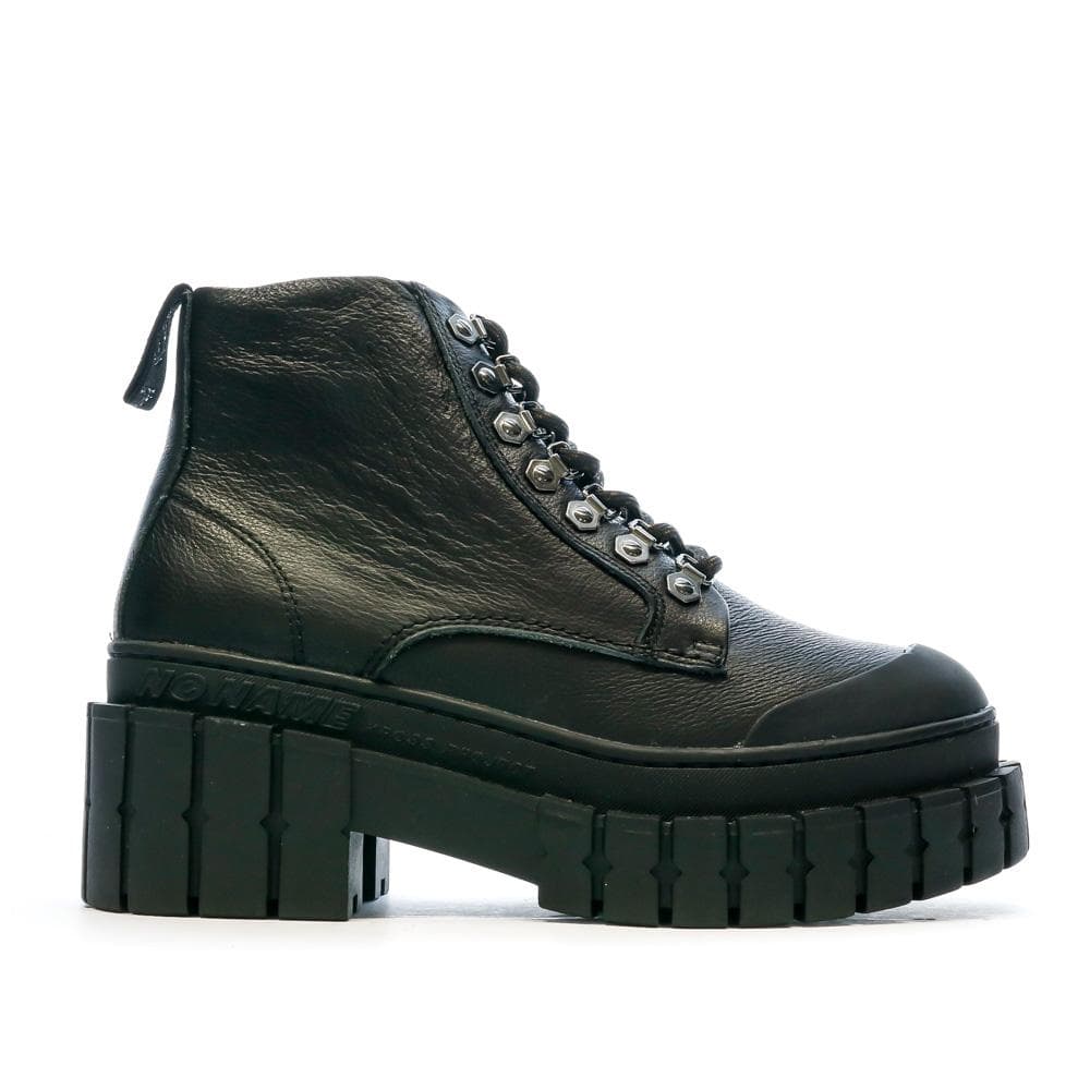 Boots Noir Simili Femme No Name Kross Low 2