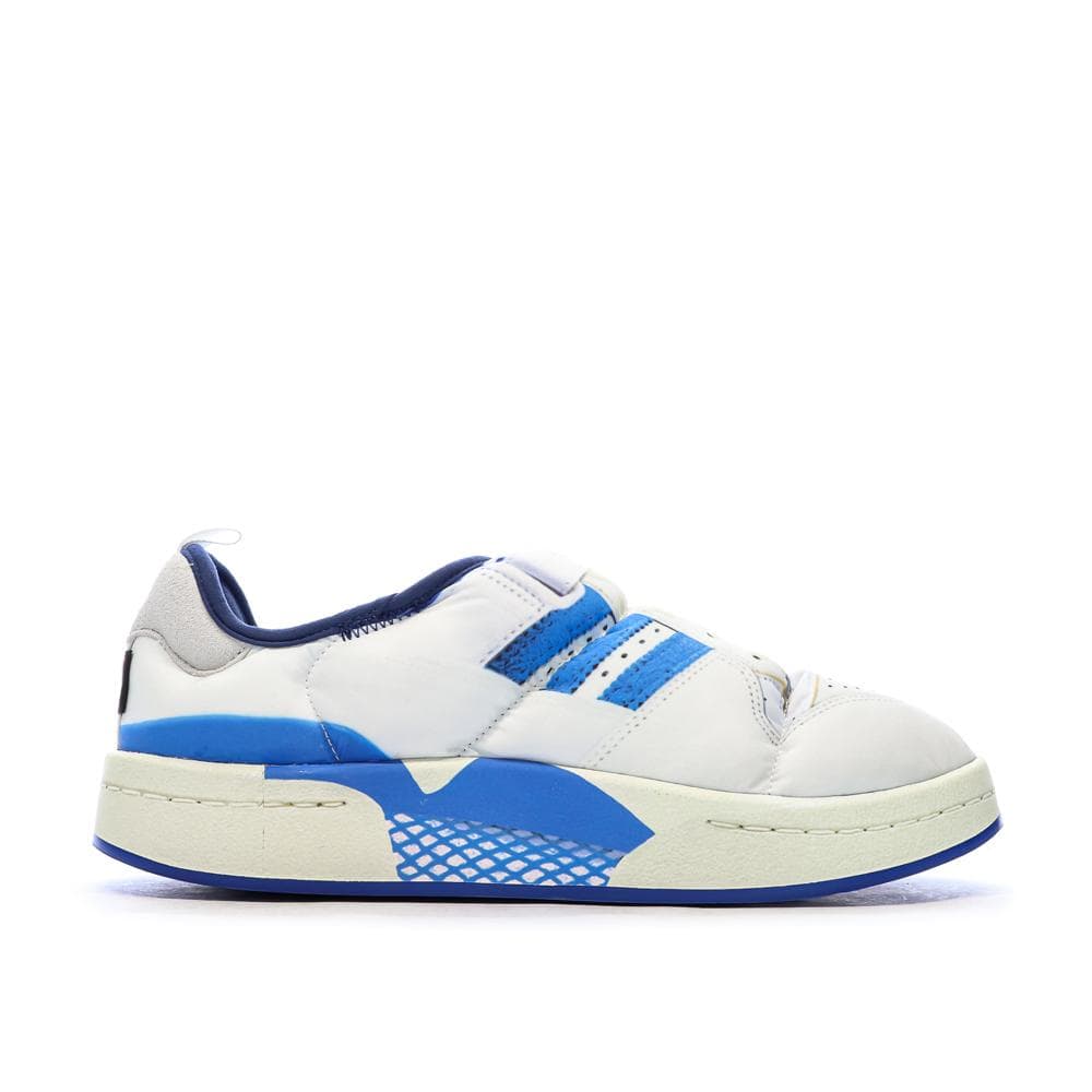 Baskets Blanches/Bleu Homme Adidas Puffylette 2