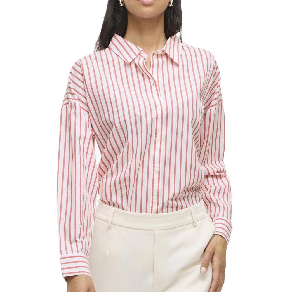 Chemise Blanc/Rouge Femme Vila Sereen 1