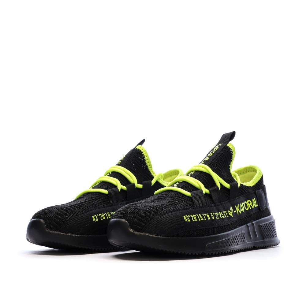 Baskets Noir/Jaune Homme Kaporal Dofino 6