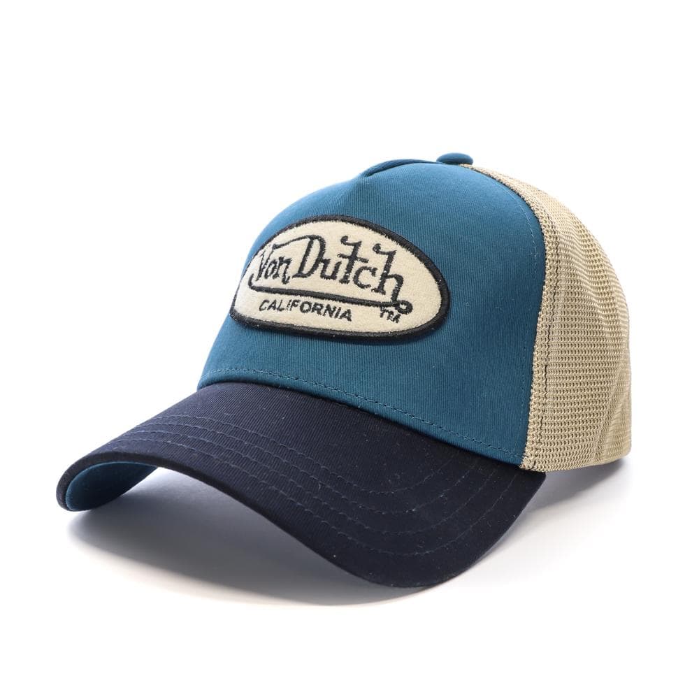 Casquette Beige/Bleu Homme Von Dutch Terry 1